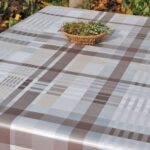 Mantel de Hule Grande 180 Cuadros grises