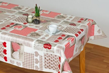 Mantel Hule Elna Rojo