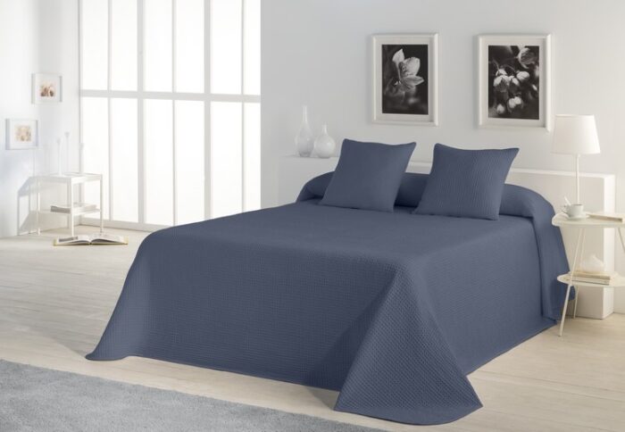 Colcha cubrecama tejida Banús 003-AZUL