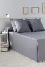 Colcha cubrecama París. modelo BENISSA. Es-Tela 016-GRIS