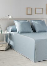 Colcha cubrecama París. modelo BENISSA. Es-Tela 011-VERDE MAR