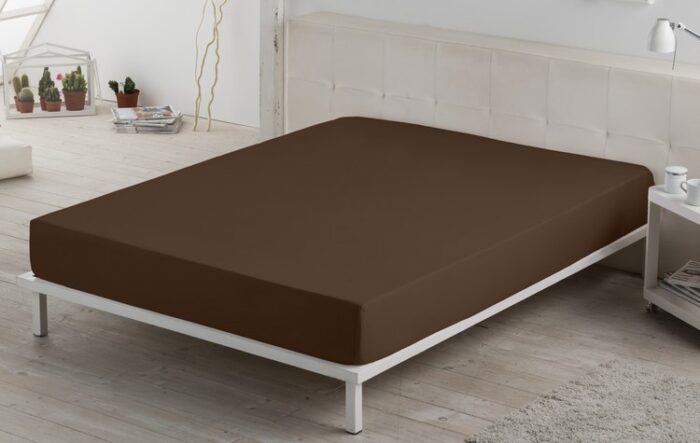 Bajera ajustable COMBI LISOS. 100% algodón (200 hilos). Es-Tela 179-CHOCOLATE