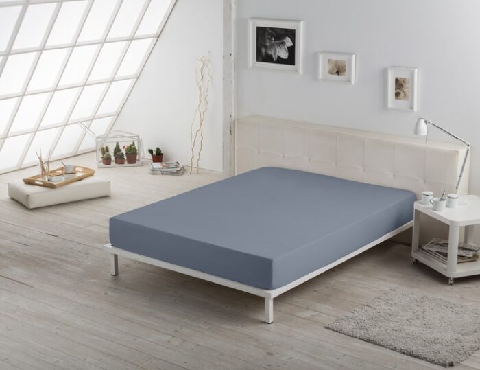 Bajera ajustable COMBI LISOS. 100% algodón (200 hilos). Es-Tela 254-ACERO